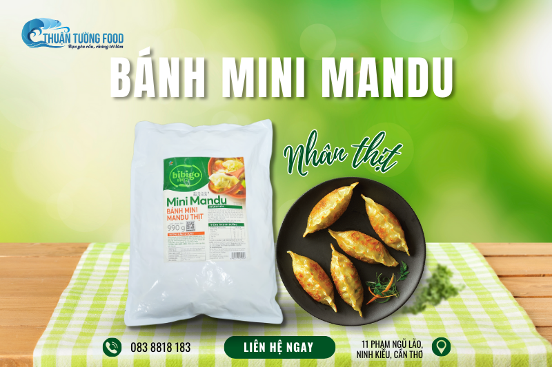 CJ_ Bánh Mini Mandu Thịt Bibigo
