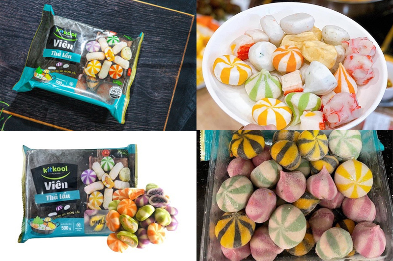 Viên lẩu mix màu