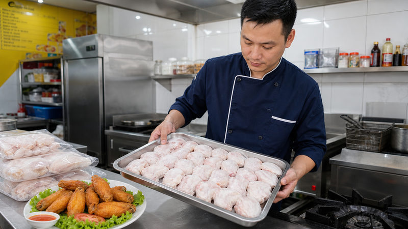 Cánh gà đông lạnh có phù hợp cho quán ăn, nhà hàng không?
