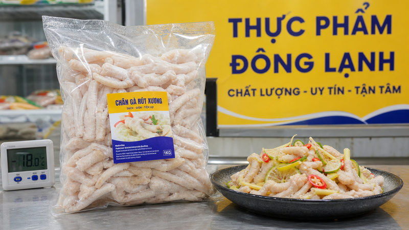 Đặc điểm chân gà rút xương sạch, giòn và dễ bán