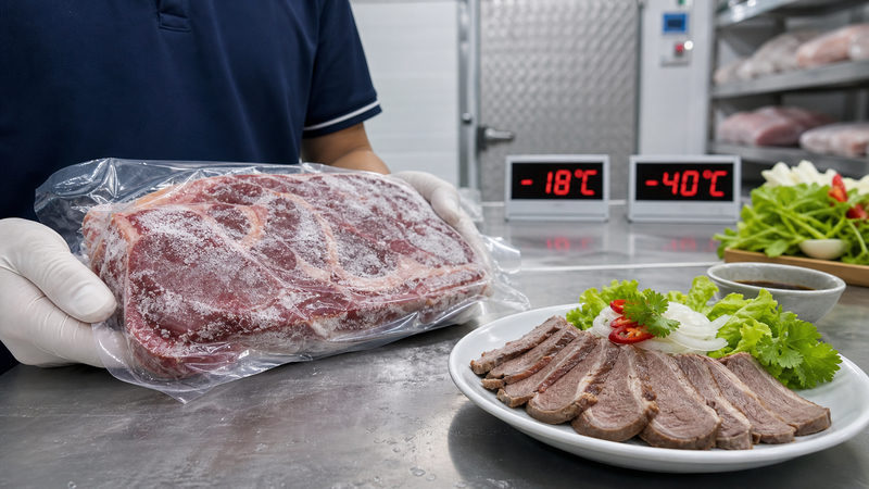 Thịt cấp đông sâu có mất chất không?