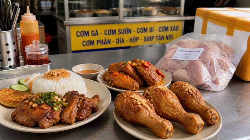 Cánh, đùi tỏi và má đùi: nhóm dễ bán cho quán cơm, quán nhậu