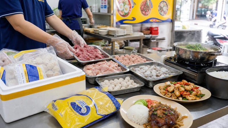 Thực phẩm đông lạnh chế biến món gì ngon cho quán?