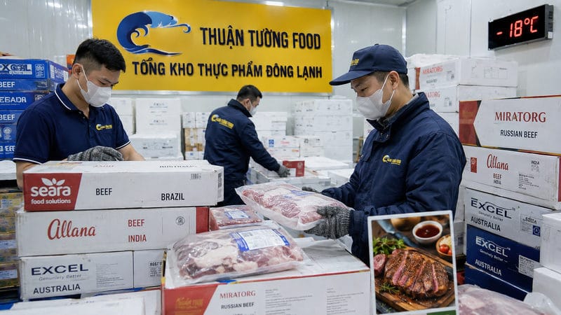 Năng lực tổng kho thực phẩm đông lạnh Cần Thơ của Thuận Tường Food
