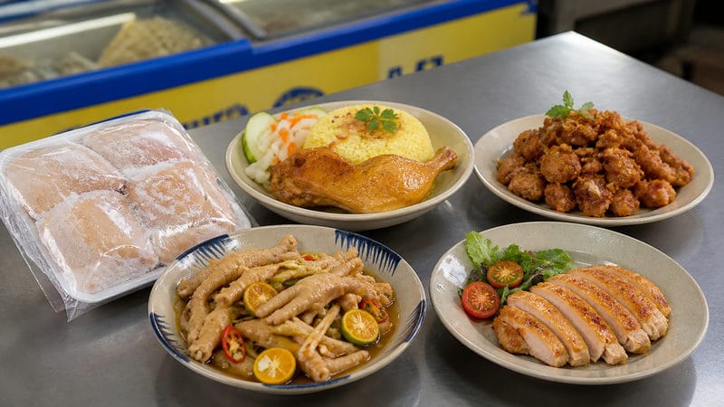 Nhóm thịt gà đông lạnh: dễ ra món, hợp quán cơm và ăn vặt