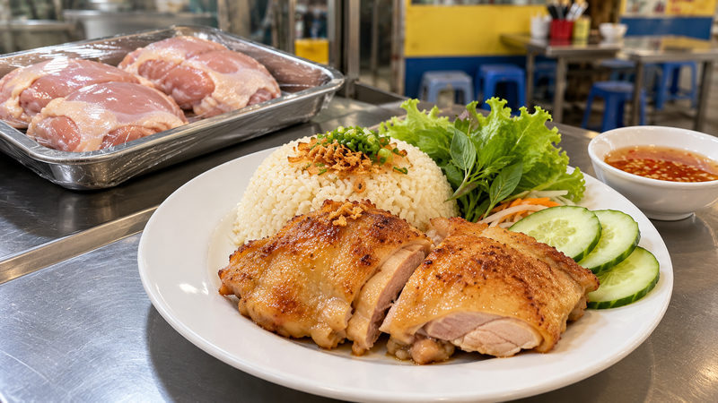 Má đùi gà phù hợp làm cơm gà không?