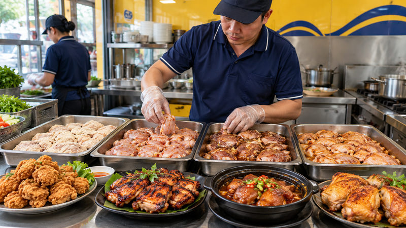 Chiên, nướng, kho hay quay: món nào ra món nhanh?