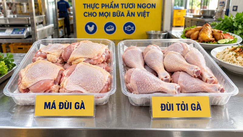Má đùi gà khác gì với đùi tỏi gà?
